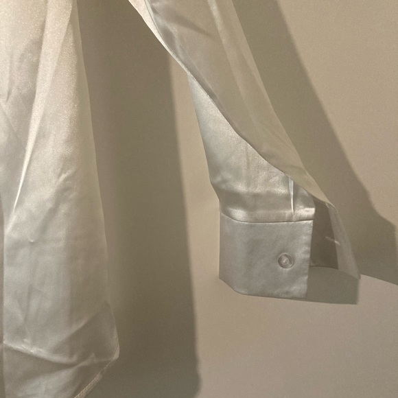 W H M Women’s Silk Satin Casual L/S Shirt - Picture 12 of 13